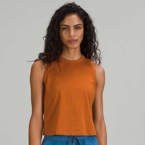 EUC Lululemon Classic Fit Cotton Blend Tank Top in Butternut Size 6